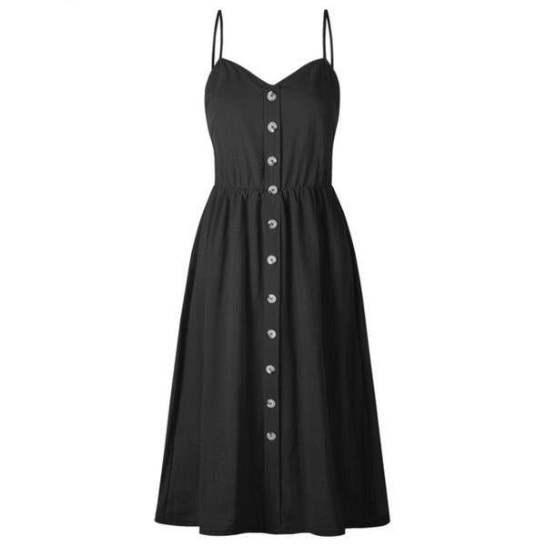 Button Pocket Sun Dress