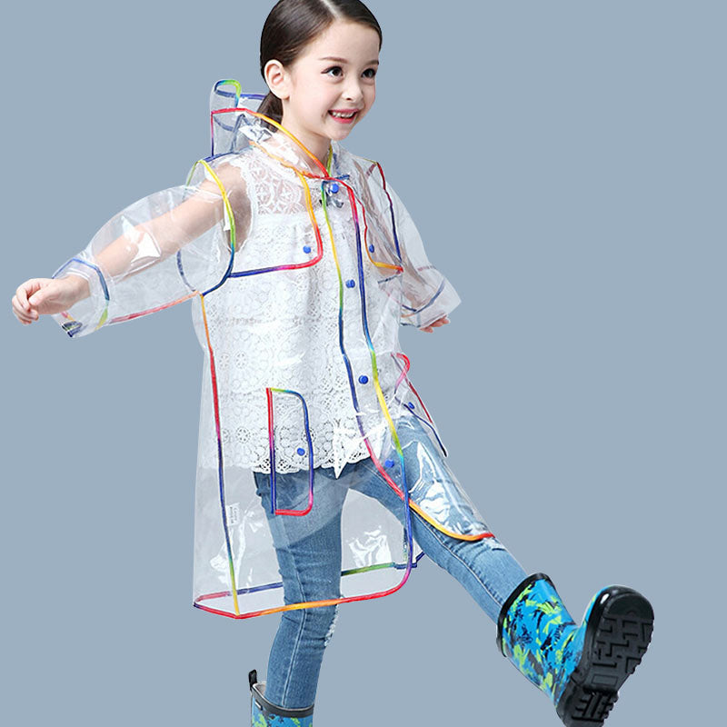Chubasquero transparente para niños
