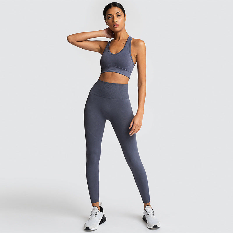 Conjunto deportivo de nailon para mujer