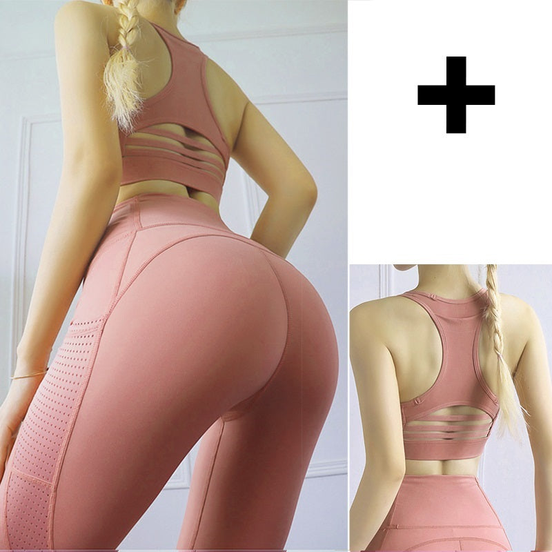 Conjunto de ropa deportiva de malla transpirable