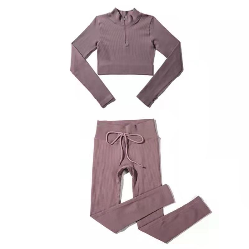 Traje deportivo con cordón que absorbe la humedad para mujer