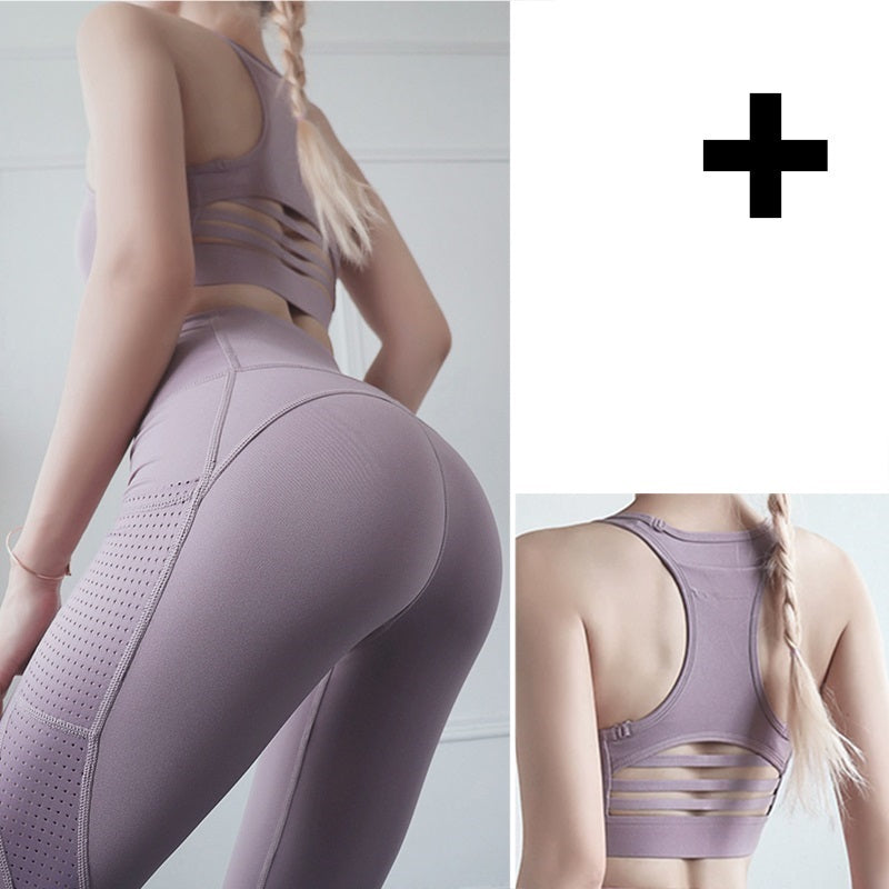 Conjunto de ropa deportiva de malla transpirable