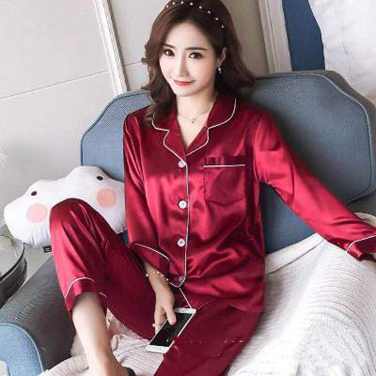 Conjunto de pantalones de pijama sedosos