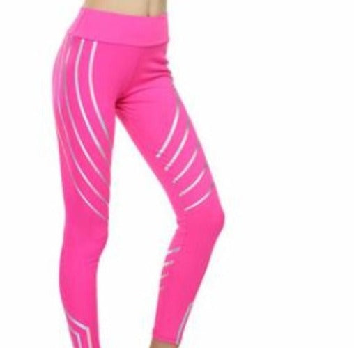 Leggings deportivos finos con forma geométrica