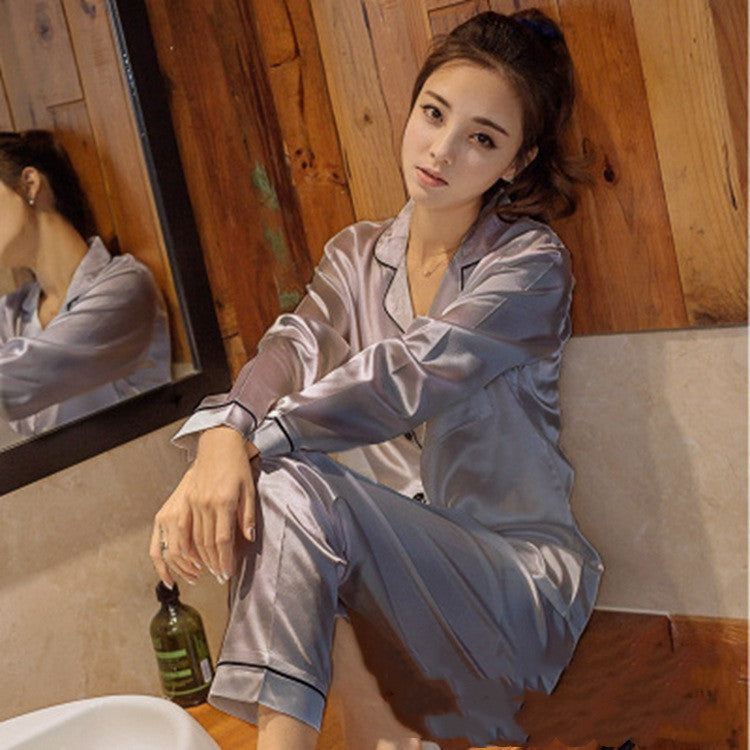Conjunto de pantalones de pijama sedosos
