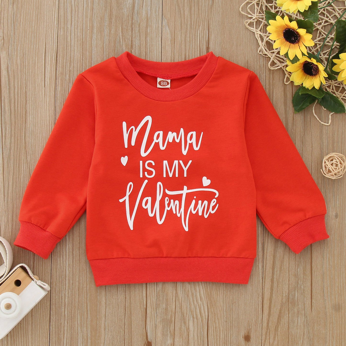 Mama is my Valentine Kids Sweatshirt