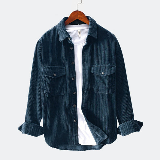 Men's Long-Sleeve Corduroy Shirt