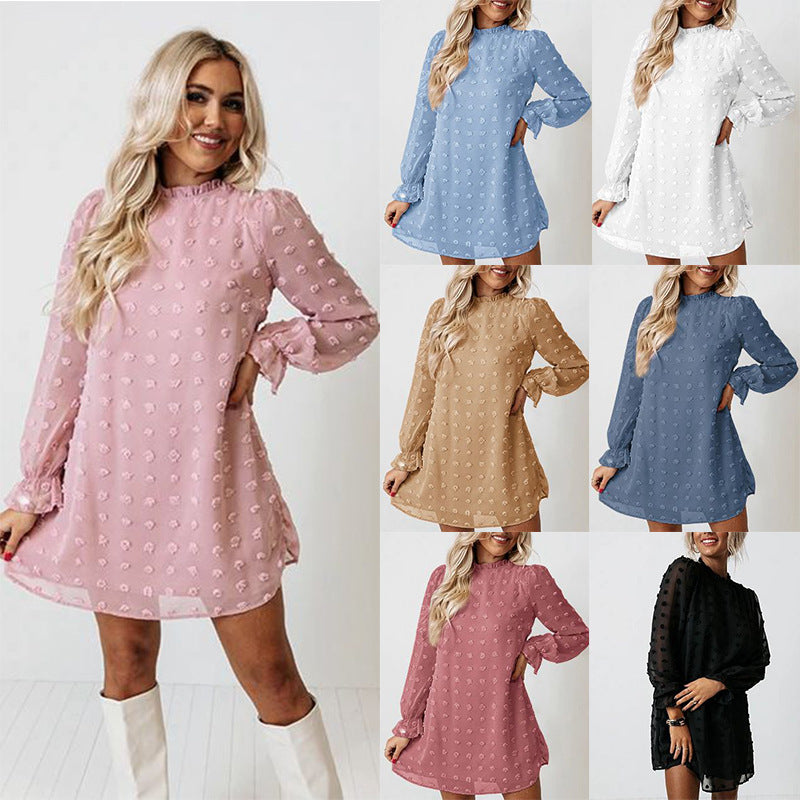 Long Sleeve "Chiffon Cutie" Dress