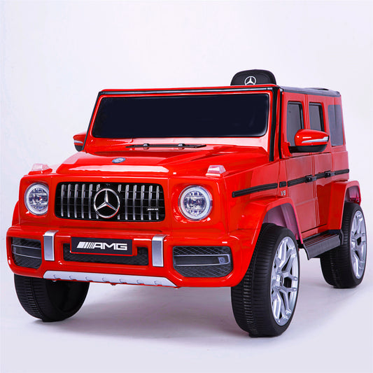 Licensed Mercedes-Benz G63 Kids Ride On Car, Kids Electric Car with Remote Control   12V licensed children car Motorized Vehicles for Girls and Boys, gift, Music, Horn, Spring Suspension, Safety Lock