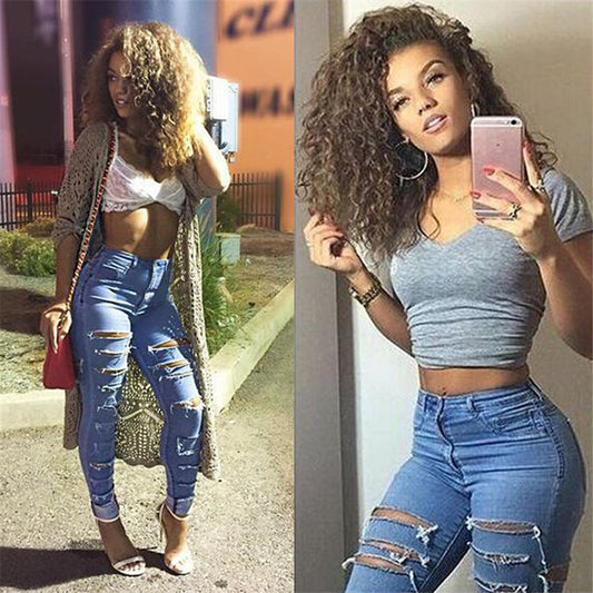 Women's Blue Ripped Jeans