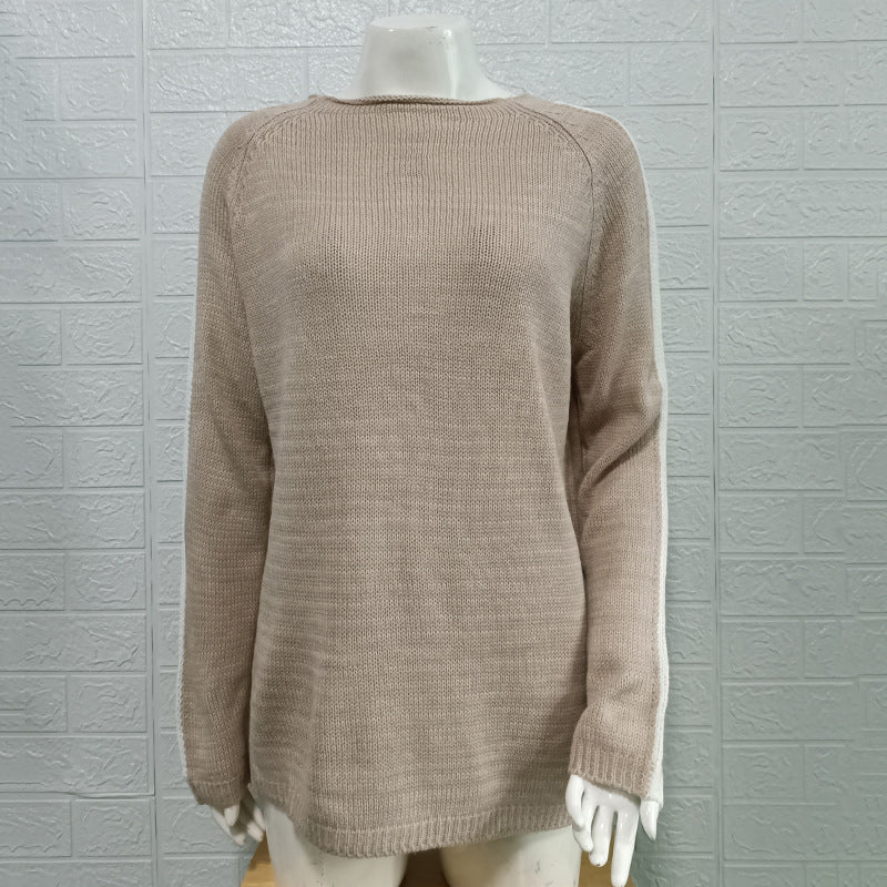 Warm Women's Arm Striped Sweater