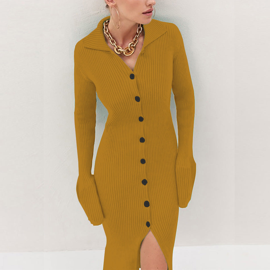 Pin Stripe Sweater Maxi Dress