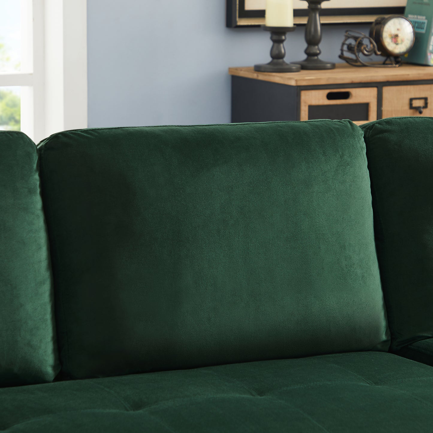 88" Reversible Sectional Sofa Multi-function Pullout Bed & Storage