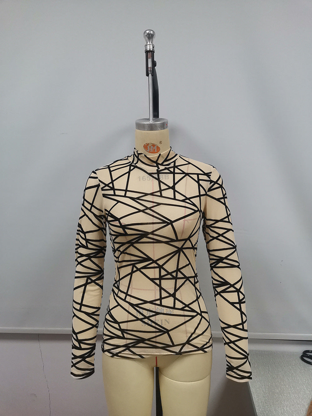 Abstract Ideas Long Sleeve Mesh Shirt