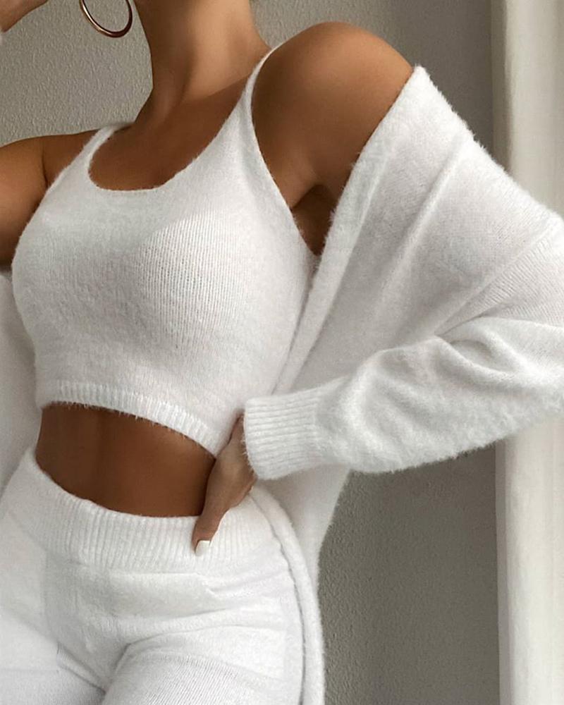 Warme, gemütliche 3-teilige Loungewear-Sets