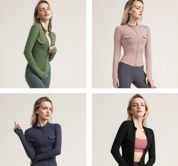 Chaqueta Activewear con detalle de doble botonadura y bolsillo