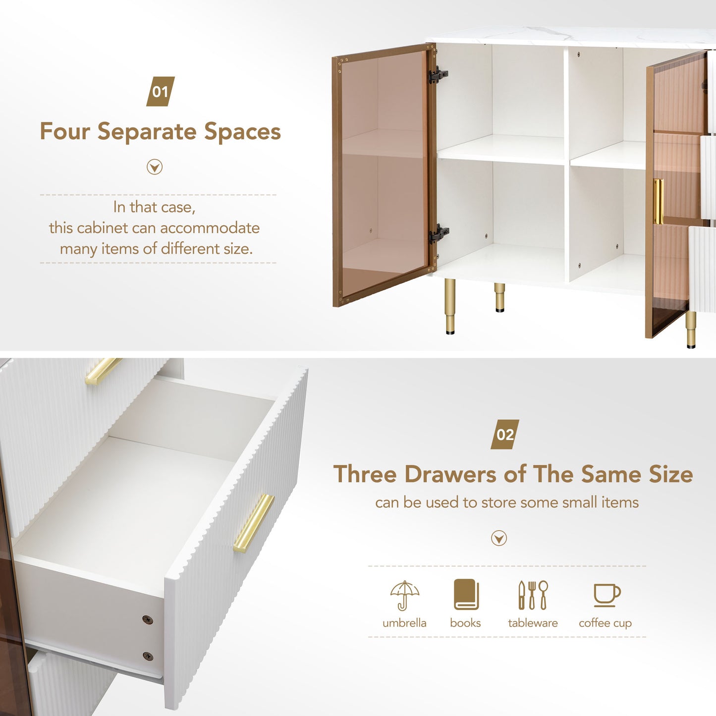 Mueble buffet aparador moderno blanco