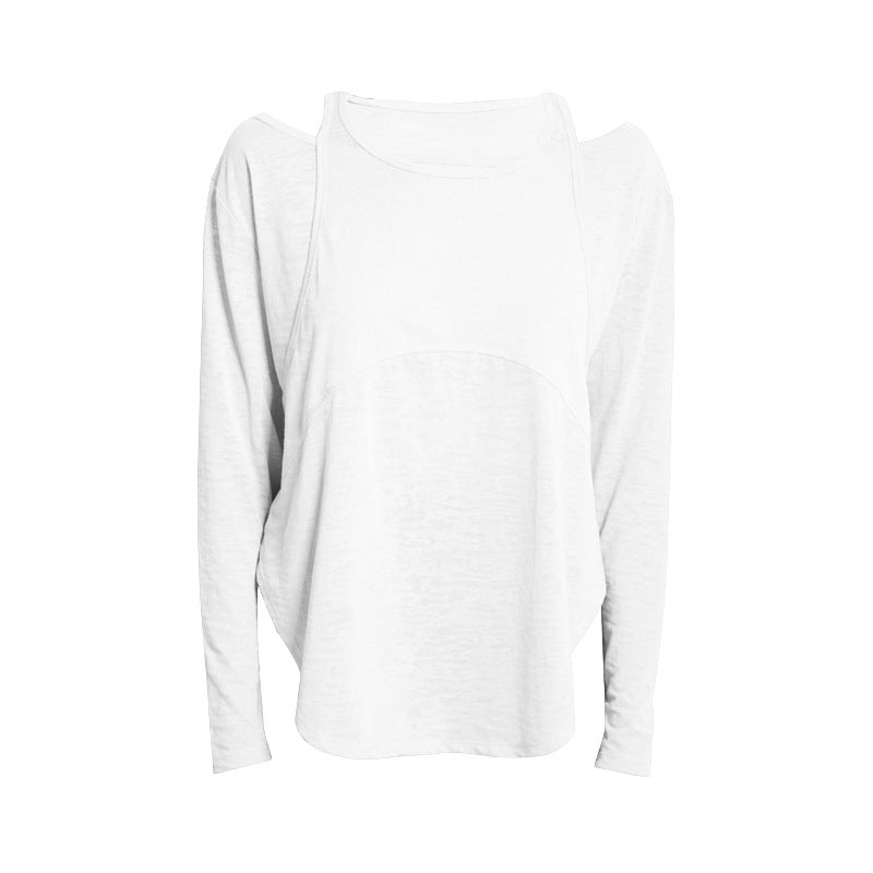 Camisa deportiva de manga larga con aberturas