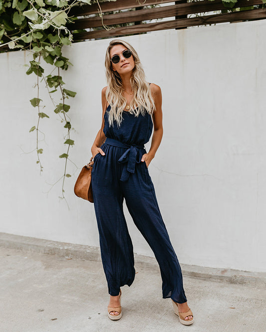 Overall mit weitem Bein