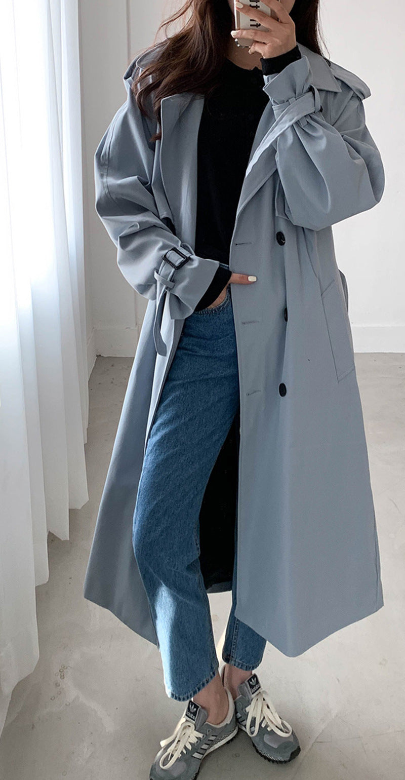 Damen-Windbreaker-Trenchcoat