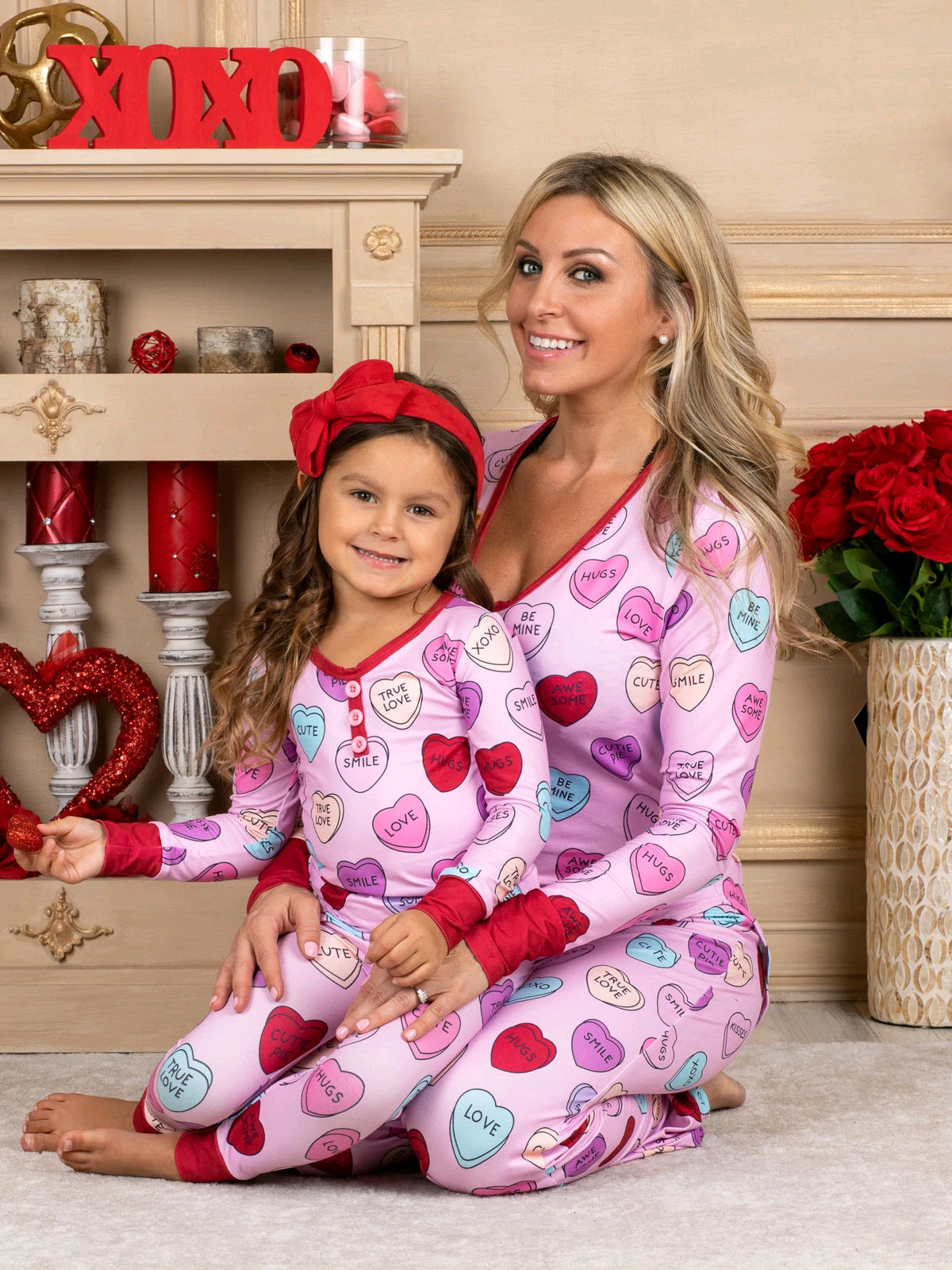 Conjunto de pijama Sweet Hearts Mommy & Me