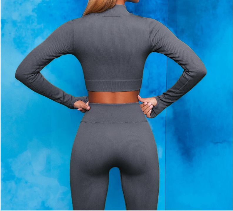 Traje deportivo con cordón que absorbe la humedad para mujer