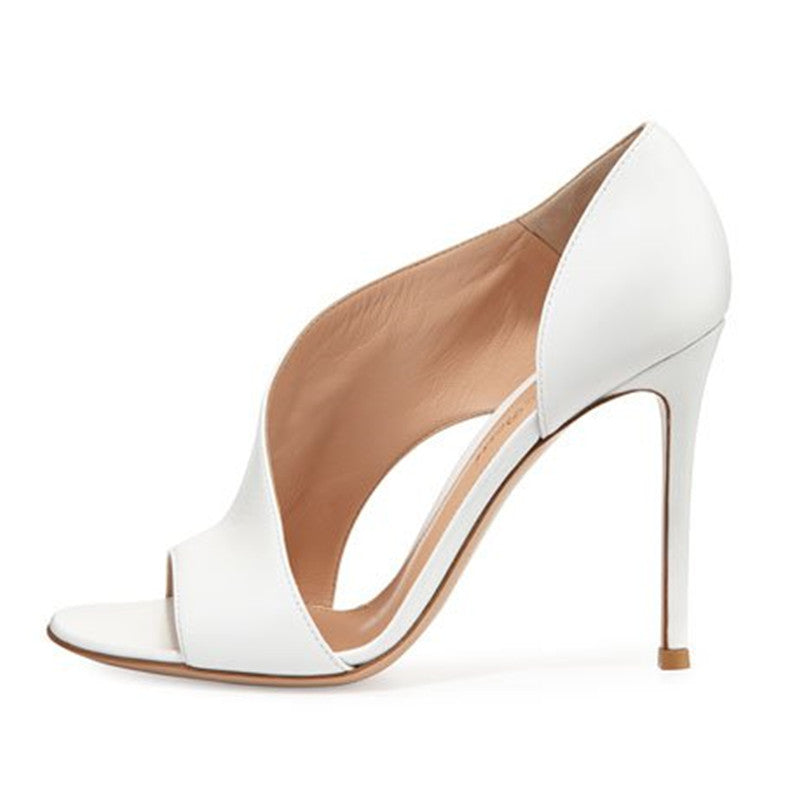 Stiletto Peep Toe Heels (Farboptionen)