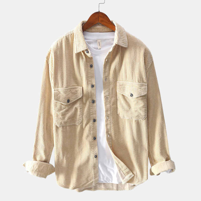 Men's Long-Sleeve Corduroy Shirt
