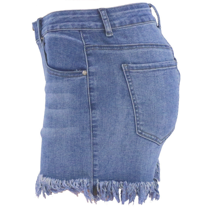 Moody High Waist Denim Shorts