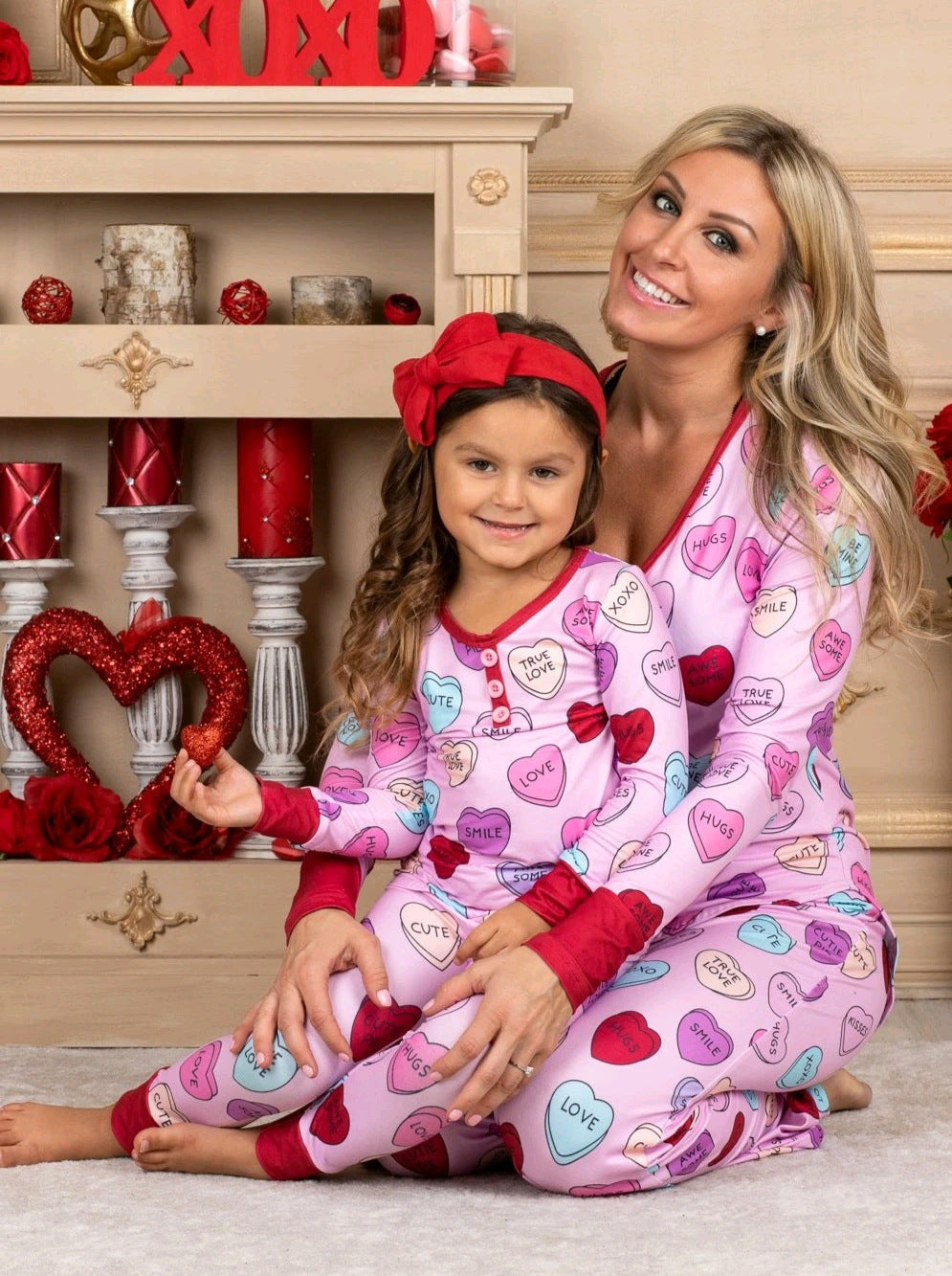 Conjunto de pijama Sweet Hearts Mommy & Me