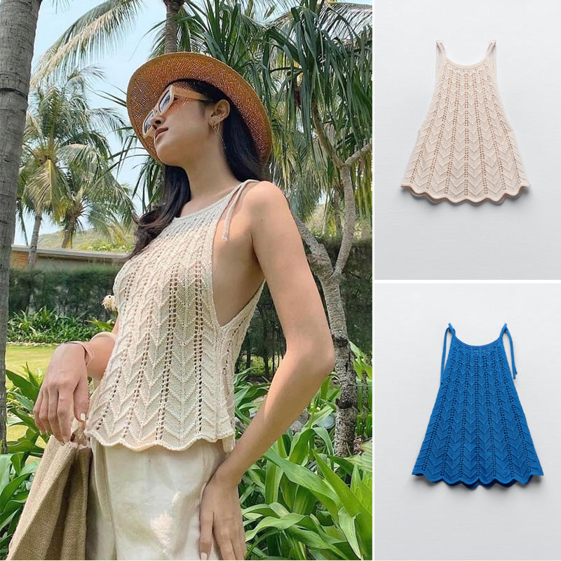 Top de punto Island Girl