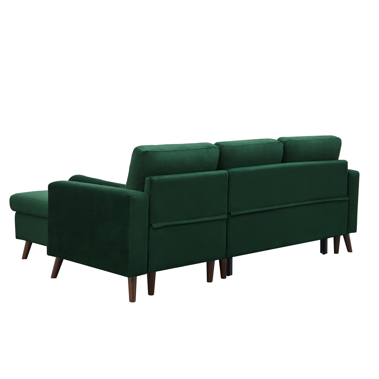 88" Reversible Sectional Sofa Multi-function Pullout Bed & Storage