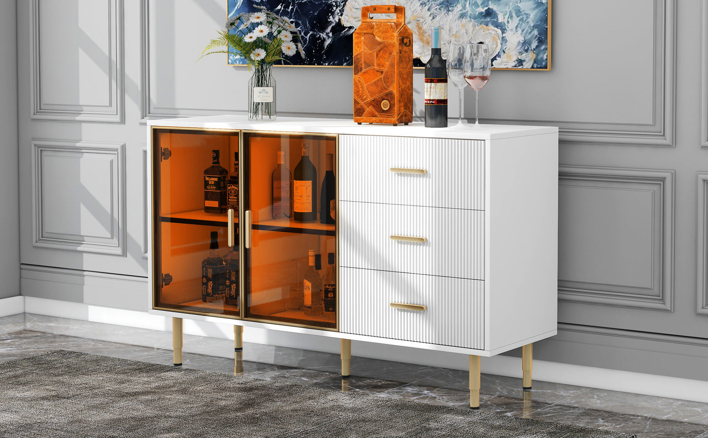 Mueble buffet aparador moderno blanco
