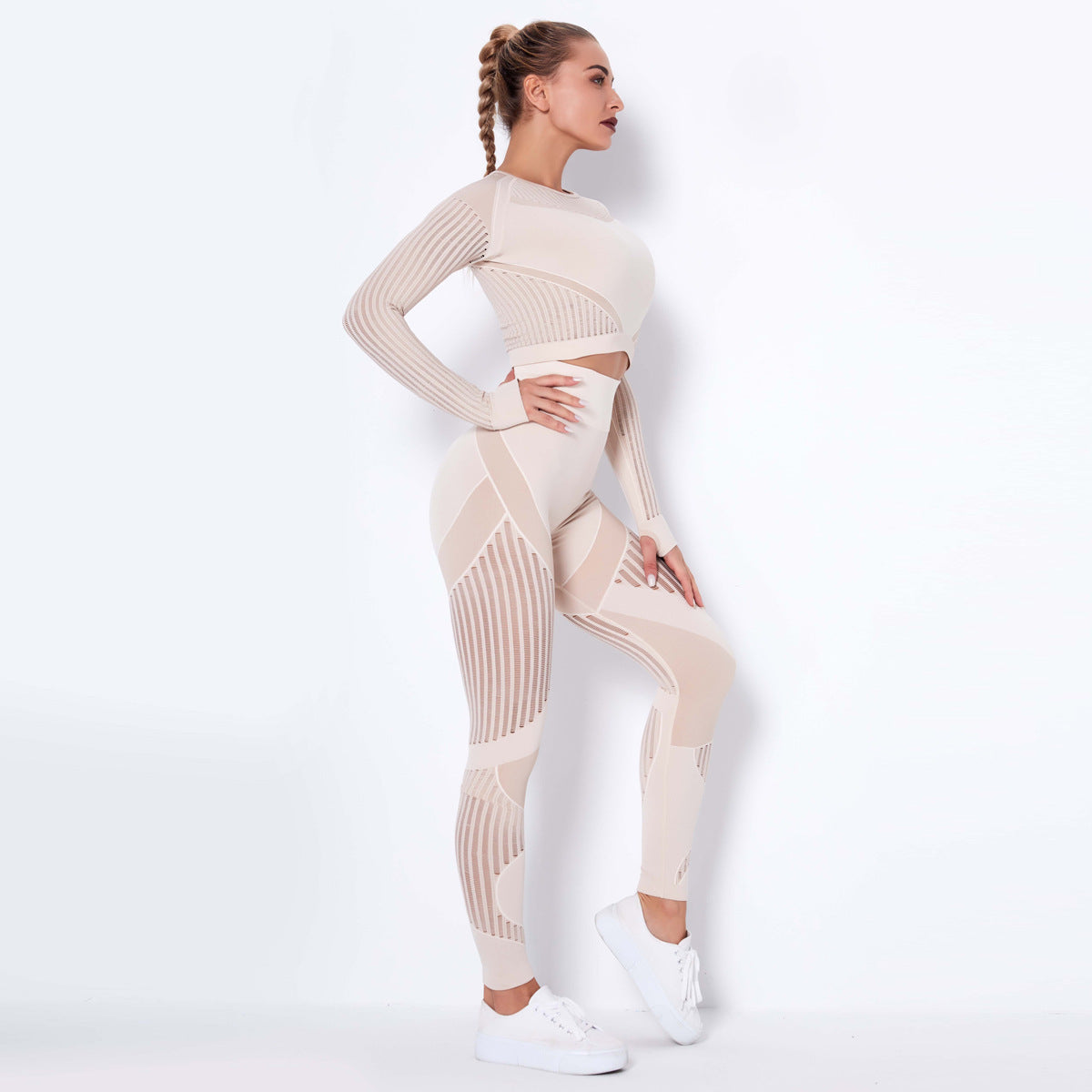 Blurred Lines Absorbent Workout Suit