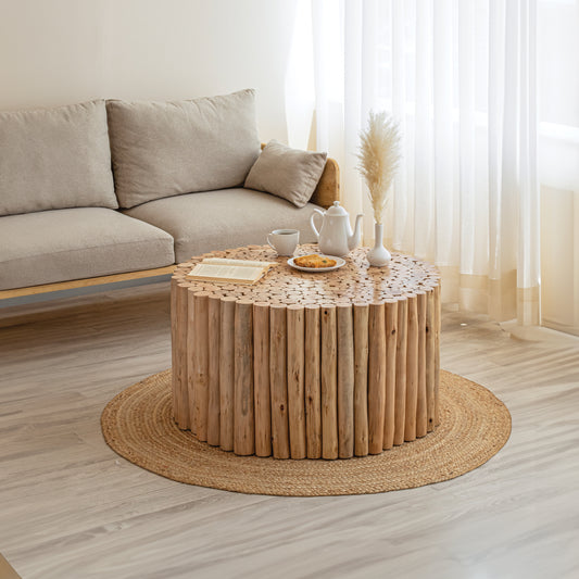Natural Wood Branch Coffee Table