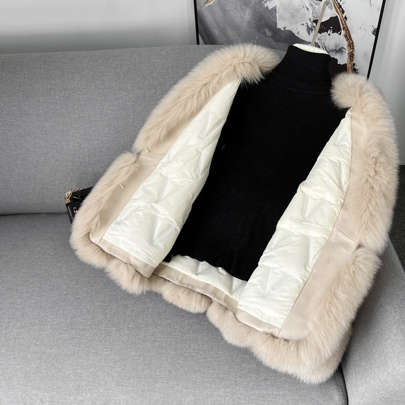 Lederpelzmantel für Damen