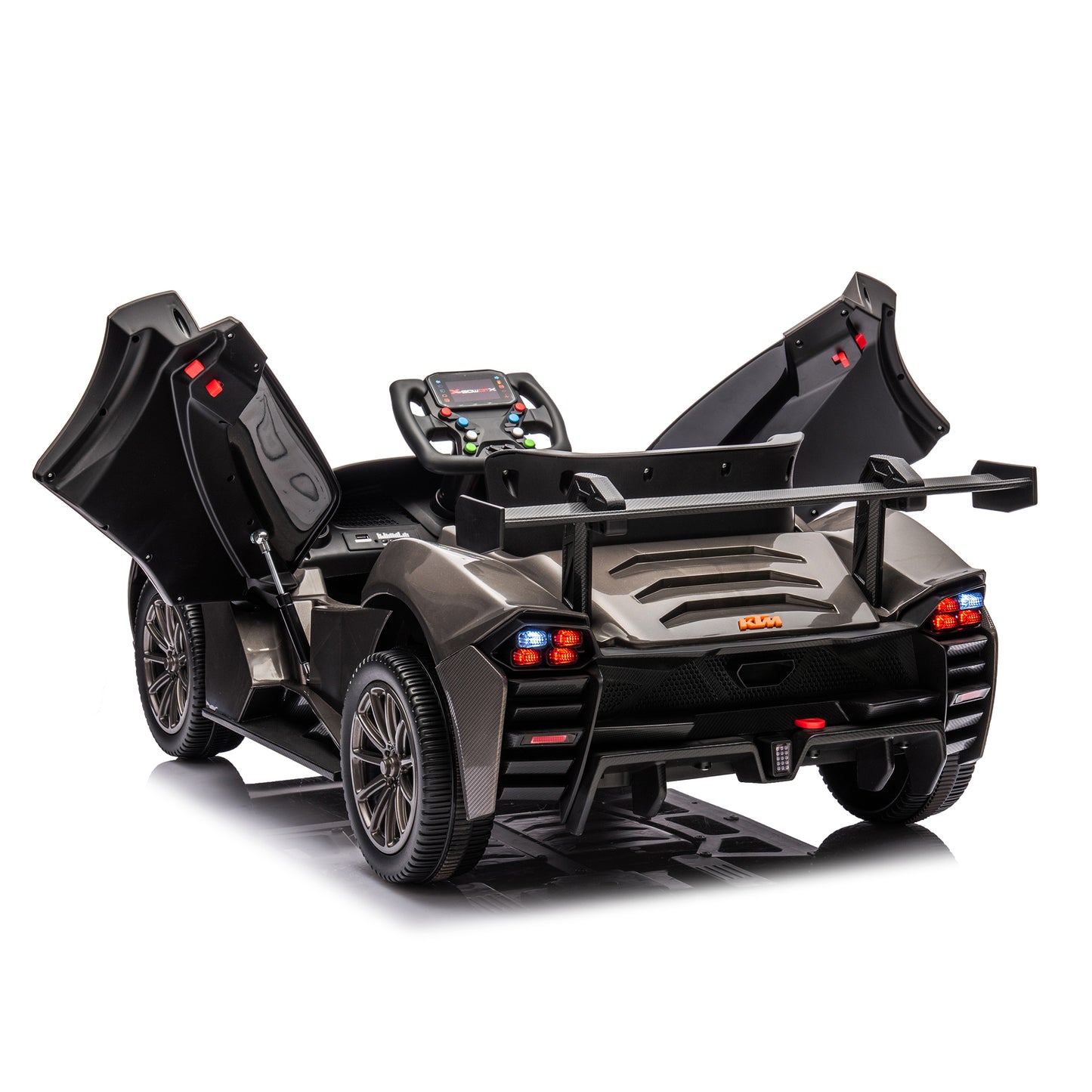 Licensed KTM x BOW GTX,12v7A Kids ride on car 2.4G W/Parents Remote Control, Electric car for kids, Three speed adjustable, Power display, USB,MP3 ,Bluetooth, LED light, Two-point safety belt