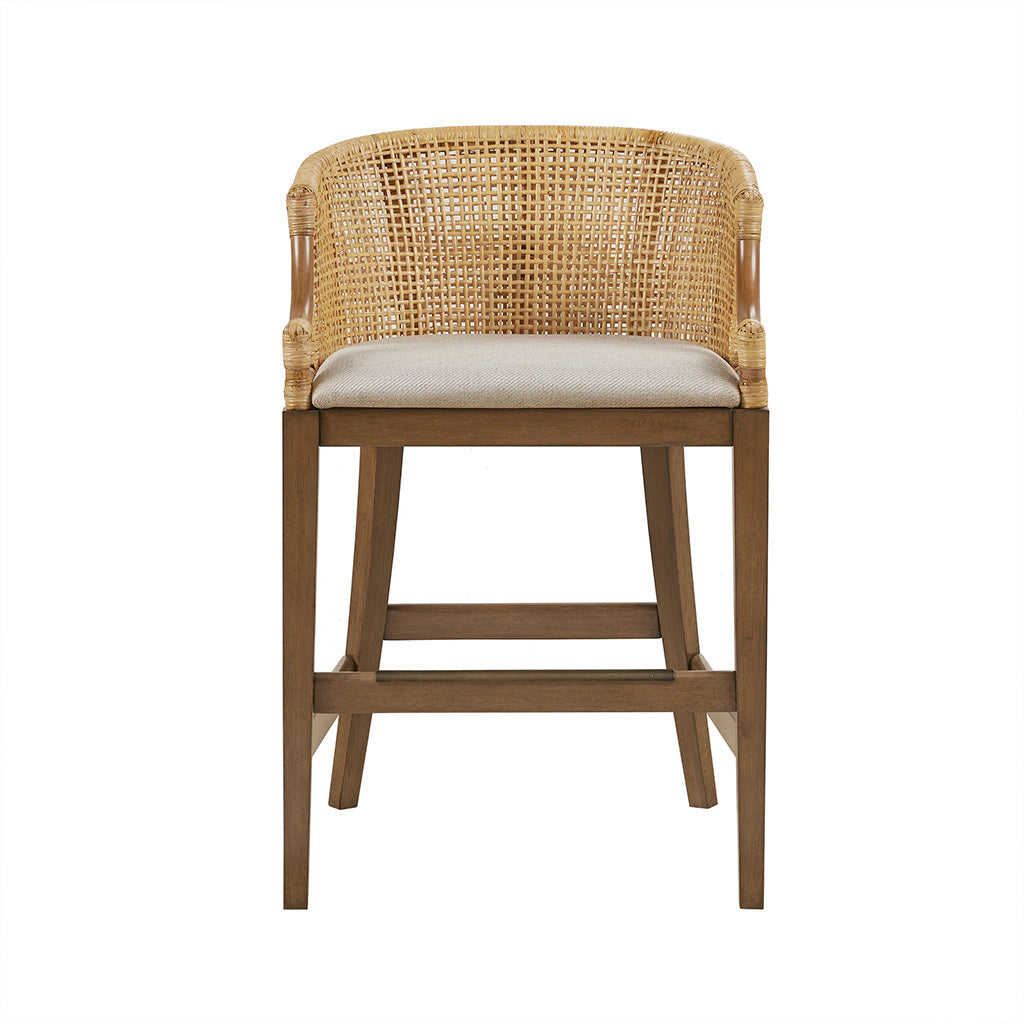 Handcrafted Rattan Counter Stool