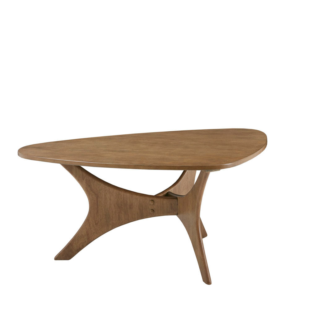 Mesa de centro de madera triangular
