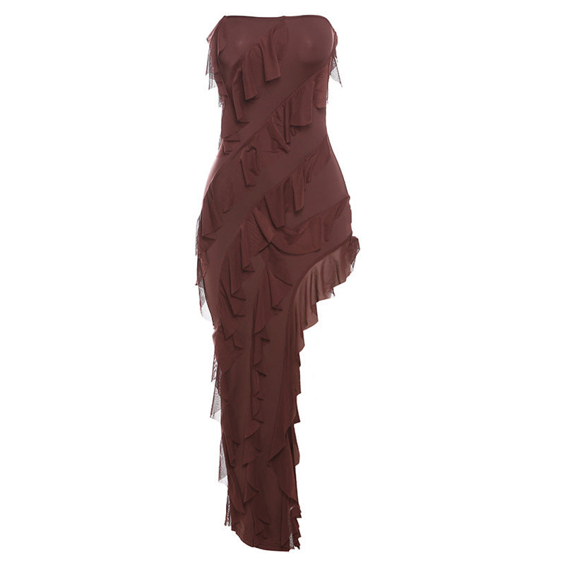 Women's Fashion Strapless Tassel Summer Dress (3 Colors)