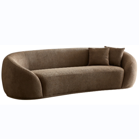 Half Moon Curved sofa - Camel Brown