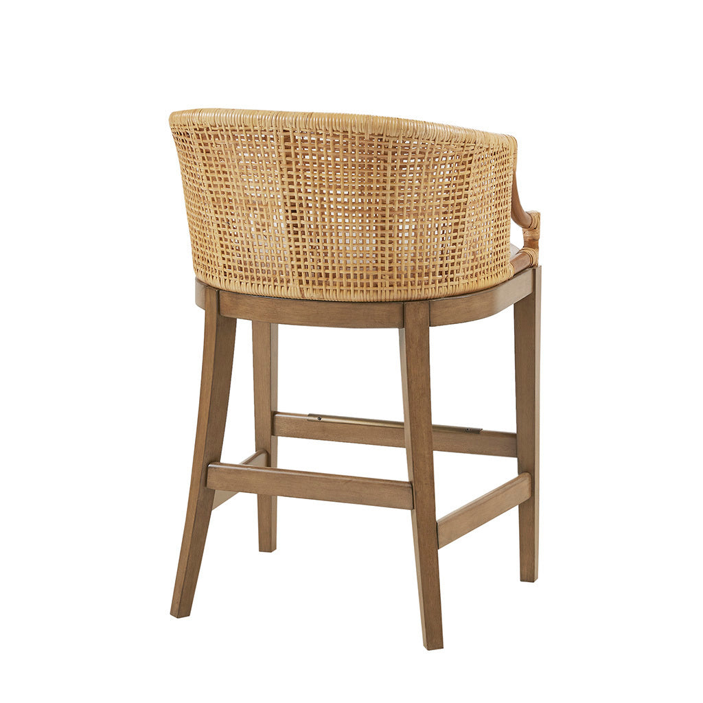 Handcrafted Rattan Counter Stool