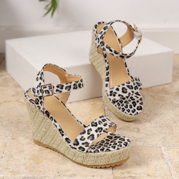 New Leopard Wedge Women's Sandals (3 Colors)