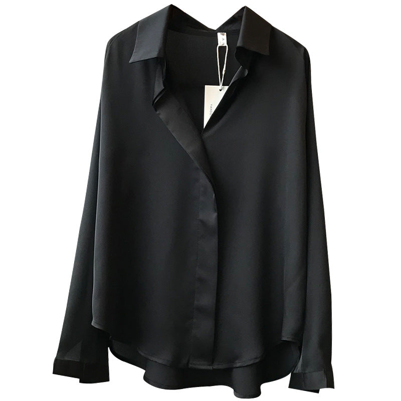 Loose Fit Silky Shirt