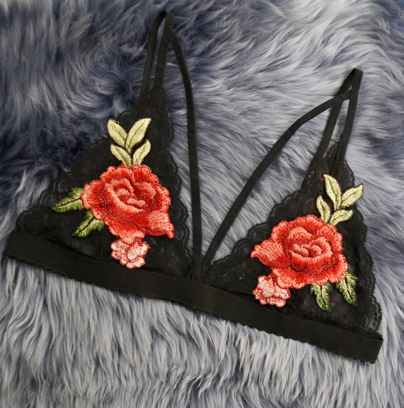 Rose Seduction Harness Bra