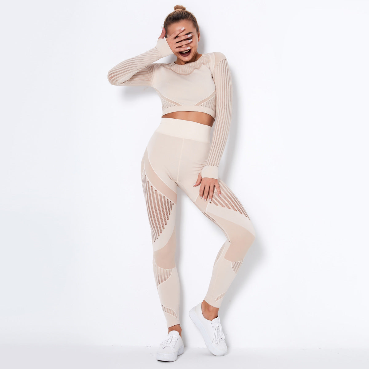 Blurred Lines Absorbent Workout Suit