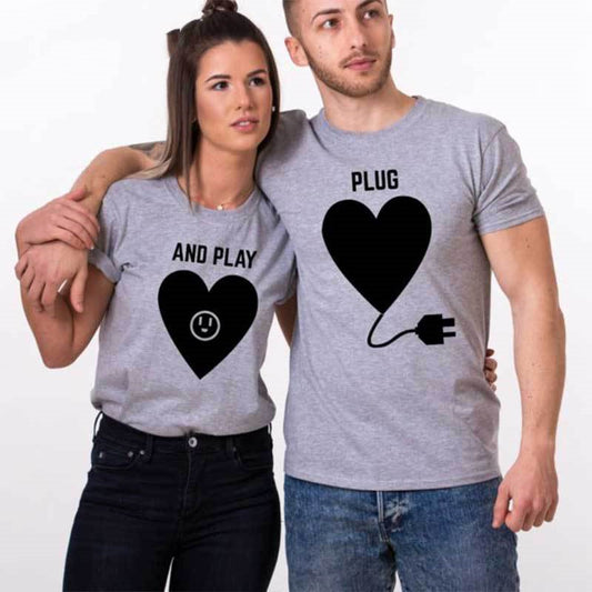 Plug &amp; Play-Herz-T-Shirt