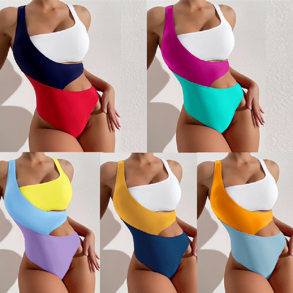 Color Block Swimsuit (Color Options)
