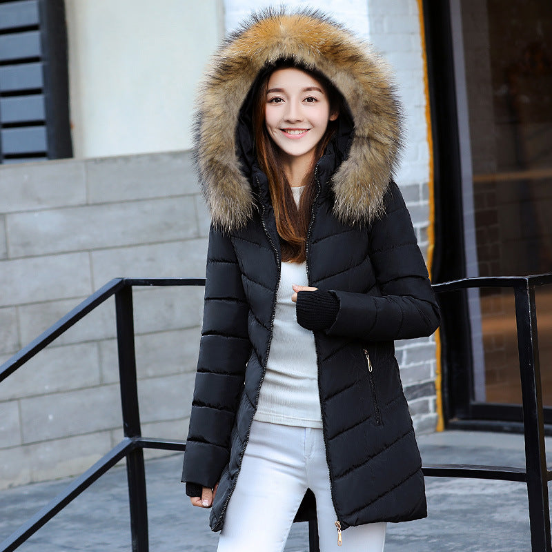 Mid-length Thick Padded Down Coat