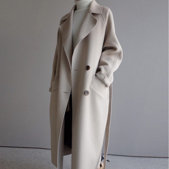 Women's Lapel Cashmere Coat